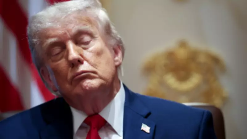 White House photo of Trump sparks jokes he's asleep in Cabinet meeting