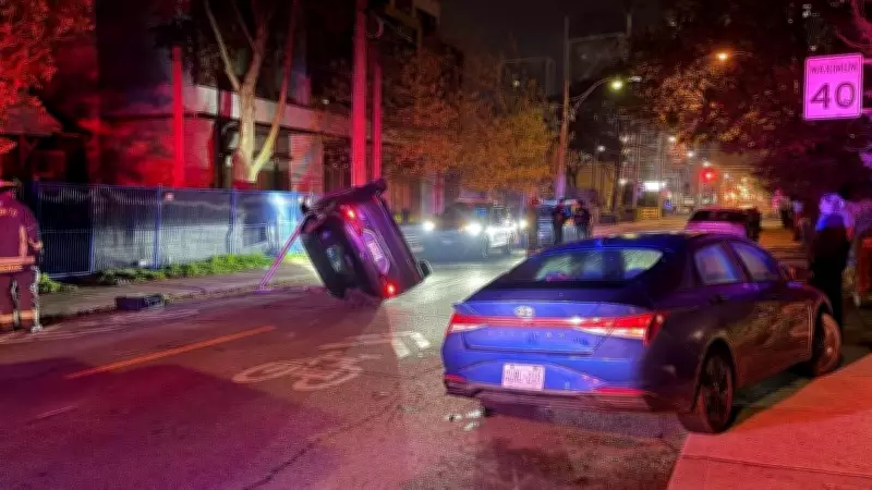 Woman Seriously Injured in Rollover Crash in Toronto's West End