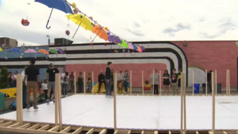 Year-Round Outdoor Skating Rink Opens Along International Avenue in Calgary