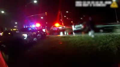 2 Tow Trucks Flee Mississauga Crash Scene, Caught on Camera