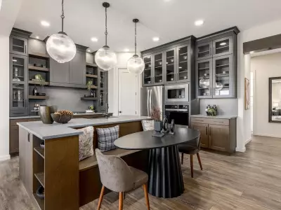 Jefferson Kitchen by Homes by Avi: Smart Storage and Social Design in Osprey Hill