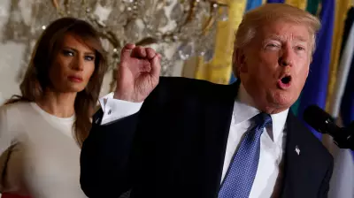 Melania Trump Unimpressed as Donald Trump Replaces White House Rose Garden Grass with Stone Patio