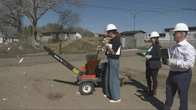 Sask. NDP Puts 2026-27 Provincial Budget Through Wood Chipper in Protest
