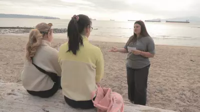 Volunteers Hand Out Whale Safety Cards at Vancouver Beaches After Jet Ski Strike
