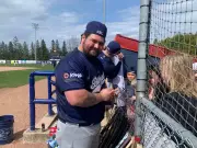 Barrie Students Get One-on-One Time with Baycats Baseball Players