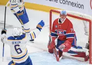 Benson scores on birthday, Sabres beat Canadiens 3-2 to even series