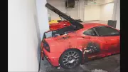Explosion at Ferrari Quebec Dealership Captured on Surveillance Footage