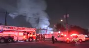 Fire Breaks Out at Industrial Warehouse in North York