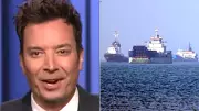 Jimmy Fallon Mocks Trump's Plan to Escort Ships Through Strait of Hormuz