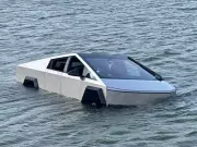 Man charged after driving Tesla Cybertruck into lake to test 'Wade Mode'