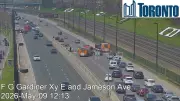 Multi-Vehicle Crash Cleared After Blocking Westbound Gardiner Near Jameson Avenue
