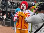 Ronald McDonald Stuns Baseball Fans with National Anthem Performance