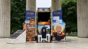 Satirical Arcade Games Mock Trump's Iran War at D.C. Memorial