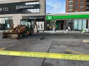 Thieves Use Excavator to Steal ATM in Ajax Bank Heist