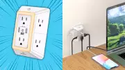 This Surge Protector Flush Against Wall is a Game-Changer for Cluttered Outlets