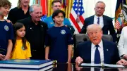 Trump Describes Shootings in Front of Children at Oval Office Event