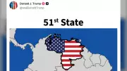 Trump Shares Graphic of Venezuela as 51st US State on Truth Social