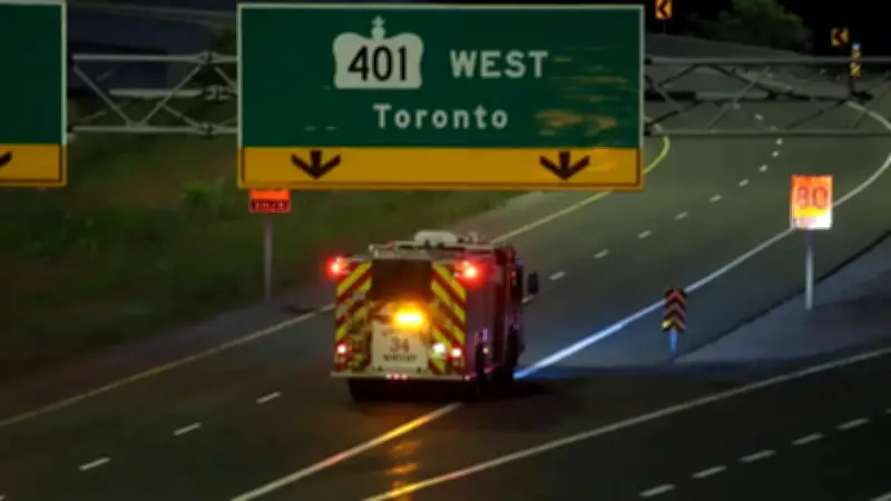 24-Year-Old Man Dies in Highway 401 and 412 Crash in Whitby