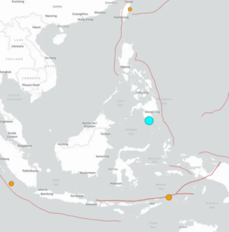7.8 Magnitude Earthquake Strikes Southern Philippines, Tsunami Warning Issued
