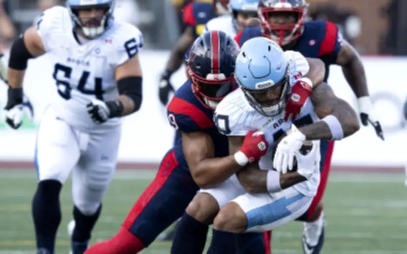 Awe's clutch block leads Alouettes past Argonauts 37-30 in home opener