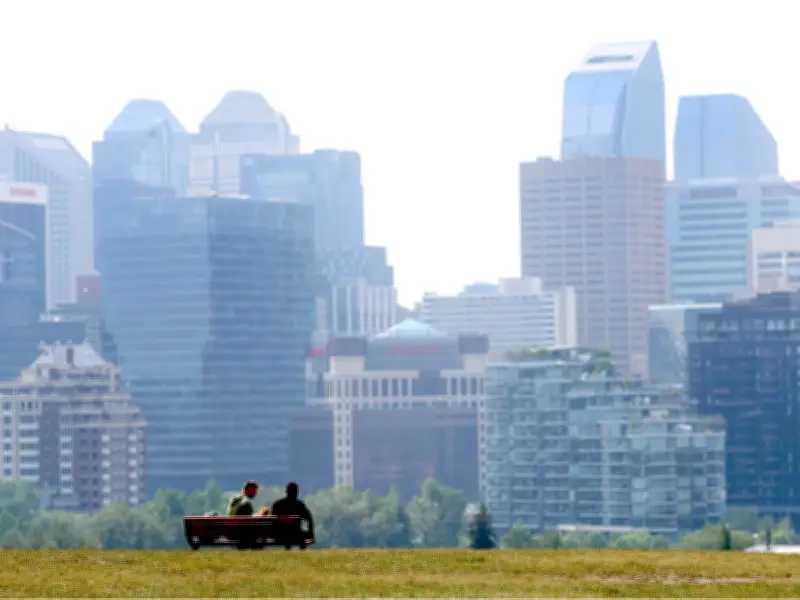 Calgary Air Quality Warning as Saskatchewan Wildfire Smoke Arrives