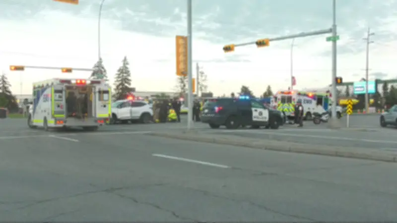 Calgary: Motorcycle-SUV Collision Hospitalizes Two