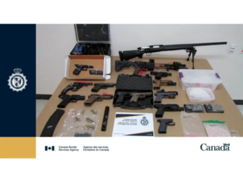 CBSA Charges Vancouver Man with 21 Firearms and Drug Offences