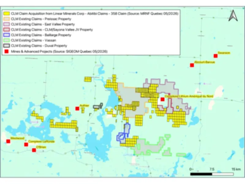 Consolidated Lithium Metals to Acquire Augustus Lithium Project in Québec