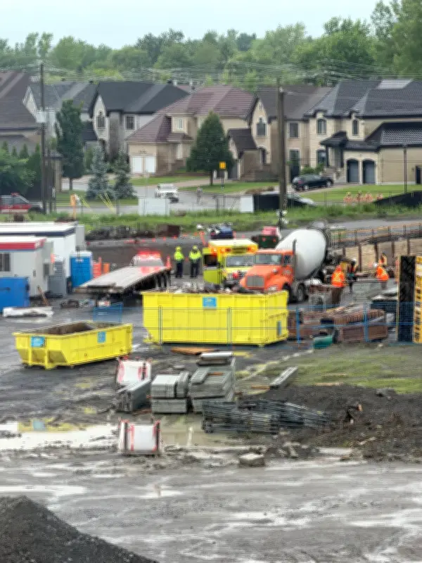 Construction Worker Seriously Injured in West Island Pit Fall