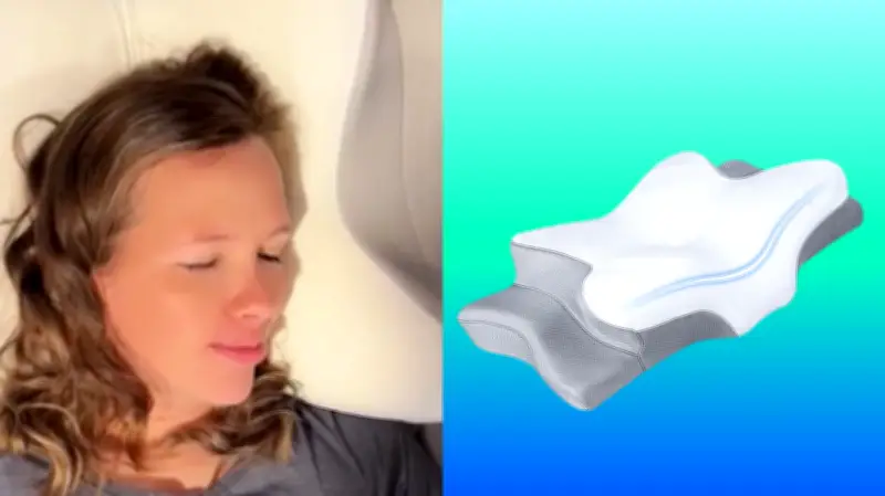 Cooling Cervical Neck Pillow for Pain Relief at $40 on Amazon