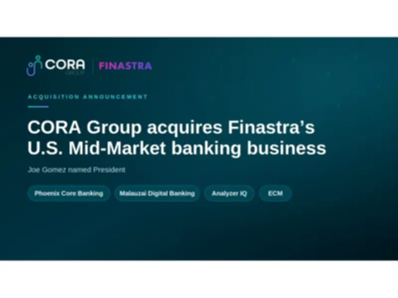 CORA Group Acquires Finastra's Core Banking and Digital Solutions