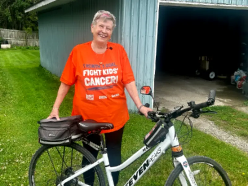 Cycling Grandma Retires After Decade of Fundraising for Childhood Cancer