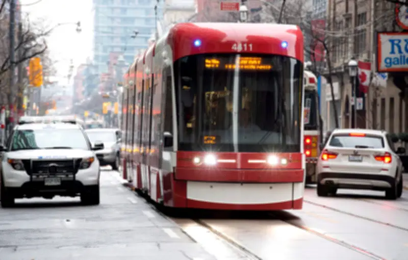 Cyclist Struck by Streetcar in Downtown Toronto