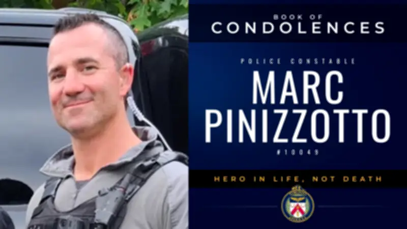 Fallen Toronto Officer Procession to Funeral Home Sunday