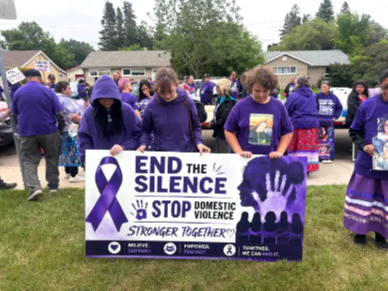 Families rally in Saskatoon for domestic violence awareness