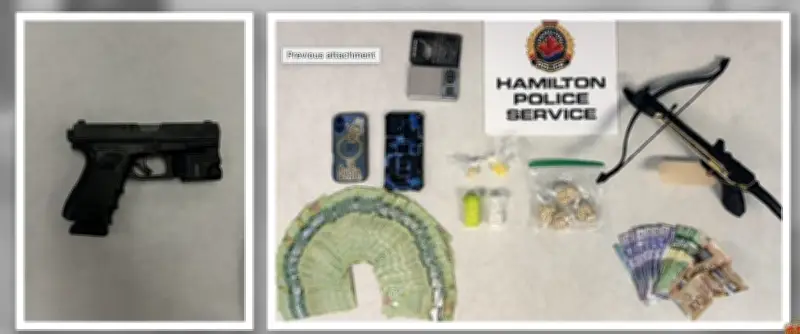 Fentanyl, Pistol, and Crossbow Seized in Hamilton Raid, Two Men Arrested