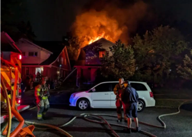Fire Crews Battle Blaze at Boarded-Up West Windsor House