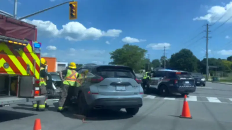 Five Injured in Waterloo Crash at University and Lincoln