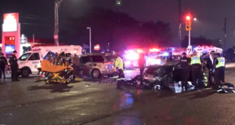 Four Injured in Rexdale Crash on Friday: Toronto Paramedics