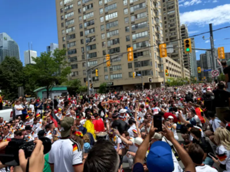 Germany Fans Take Over Toronto Streets Ahead of World Cup Match