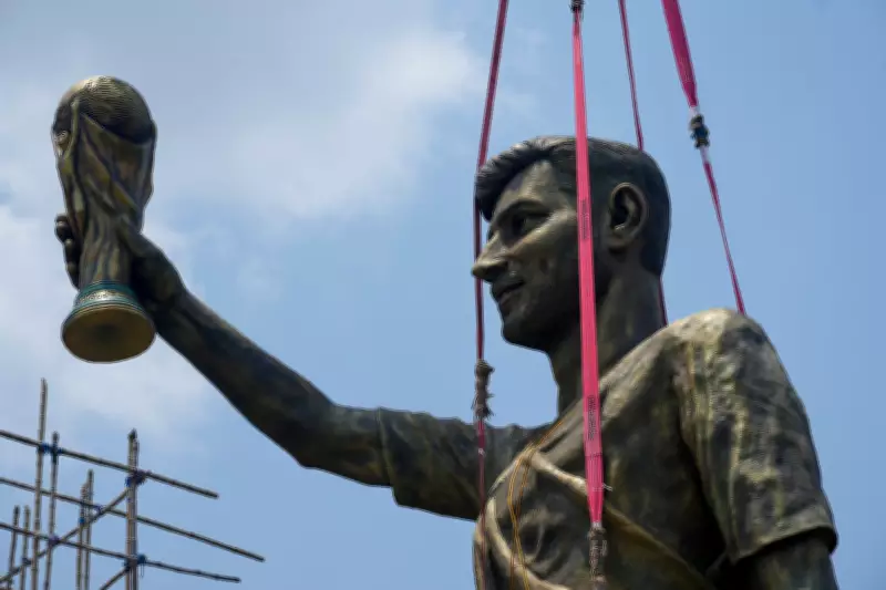 Giant Messi Statue Dismantled in India Over Safety Concerns