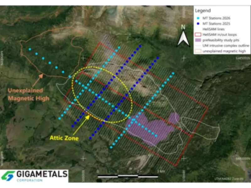 Giga Metals Launches Summer Geophysics at Turnagain Project Attic Zone