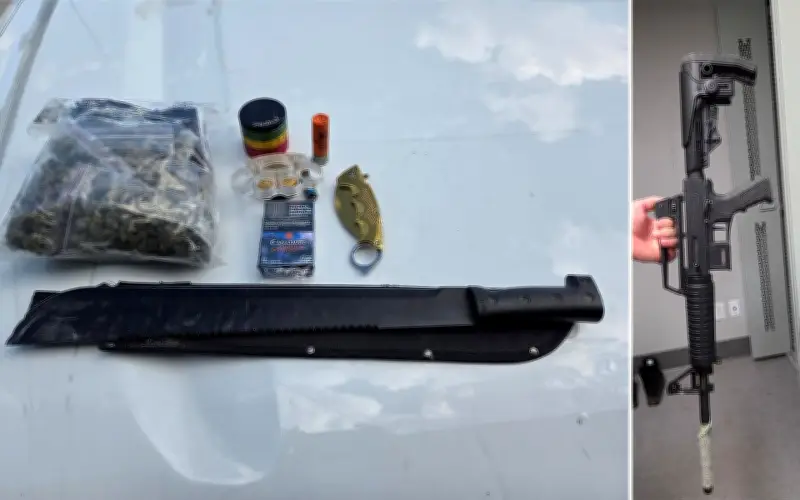 Gun and Machete Found During Routine Traffic Stop in Corman Park
