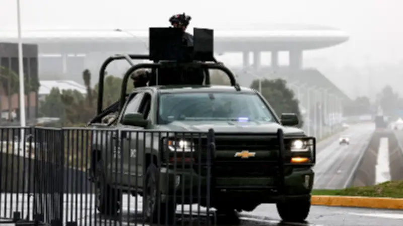 Heavily Armed Police Patrol Guadalajara Streets Ahead of World Cup