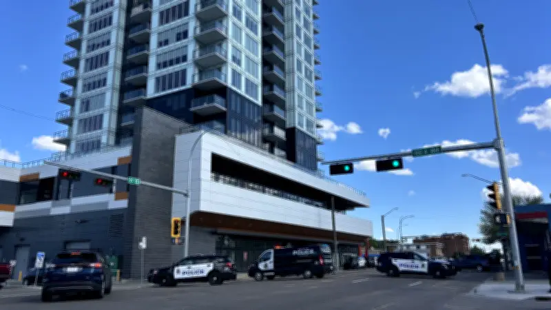Heavy Police Presence in Downtown Edmonton After Disturbance