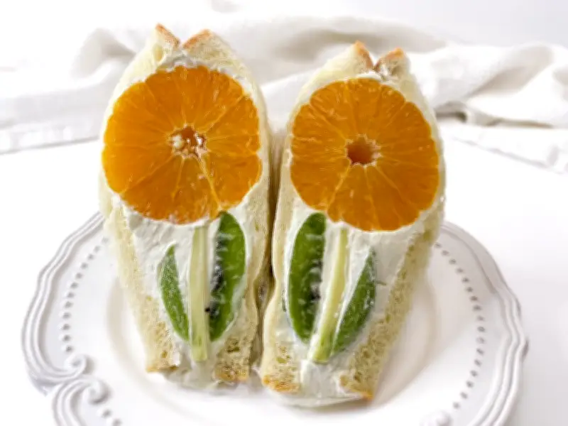 Japanese Fruit Sandos: Summer Fun Recipe with Orange and Kiwi