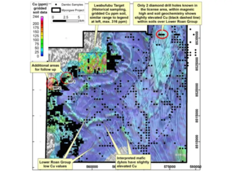 Koryx Copper Updates Zambia Projects with Soil Geochemistry Results