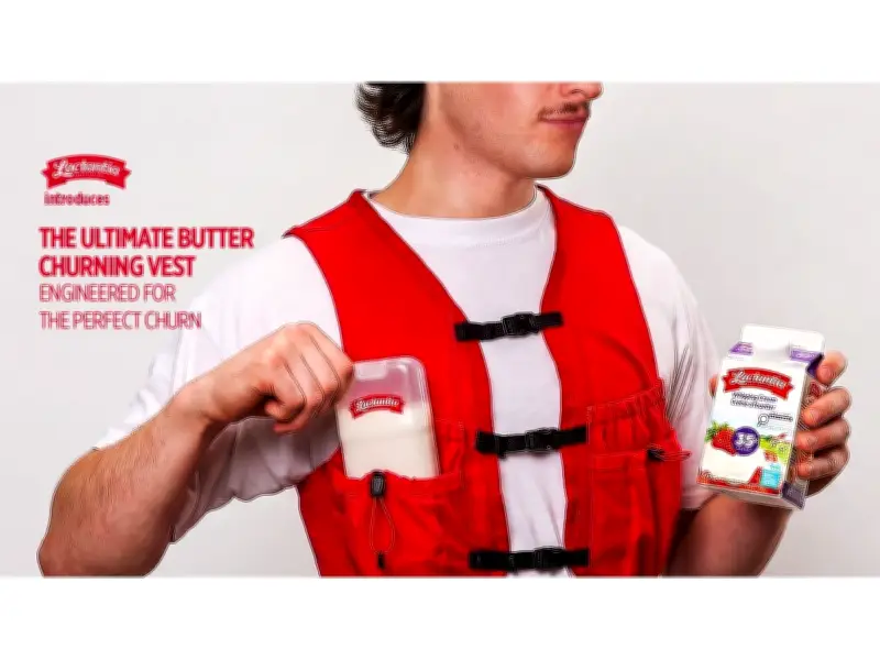 Lactantia Launches Ultimate Butter Churning Vest for Runner Butter Trend