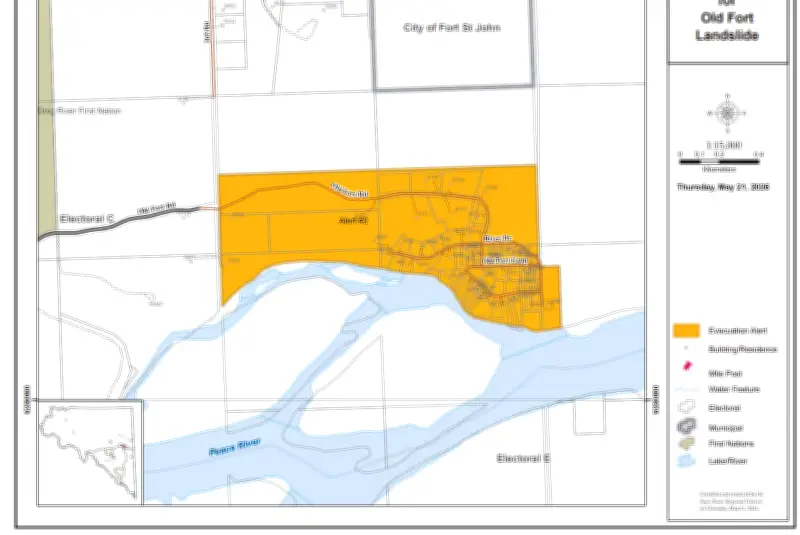 Landslides in Fort St. John Raise Erosion Concerns Near Homes