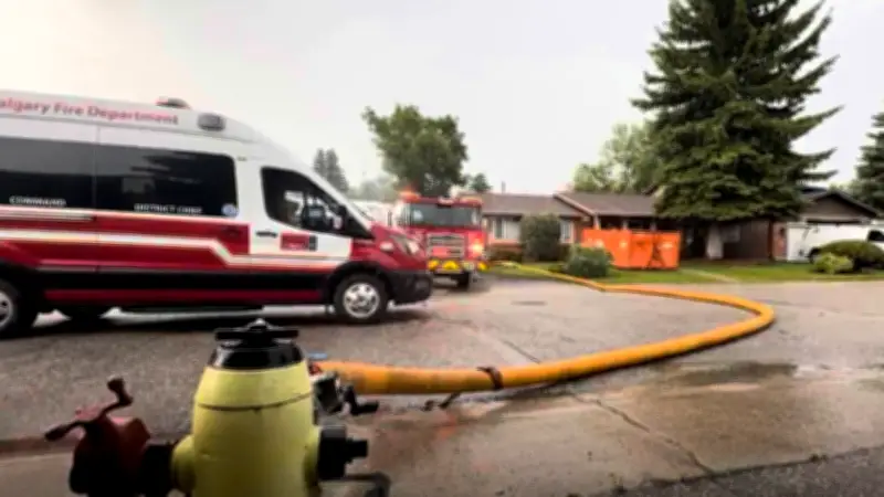 Lightning Strikes Set Two Calgary Homes Ablaze in Sundance Storm